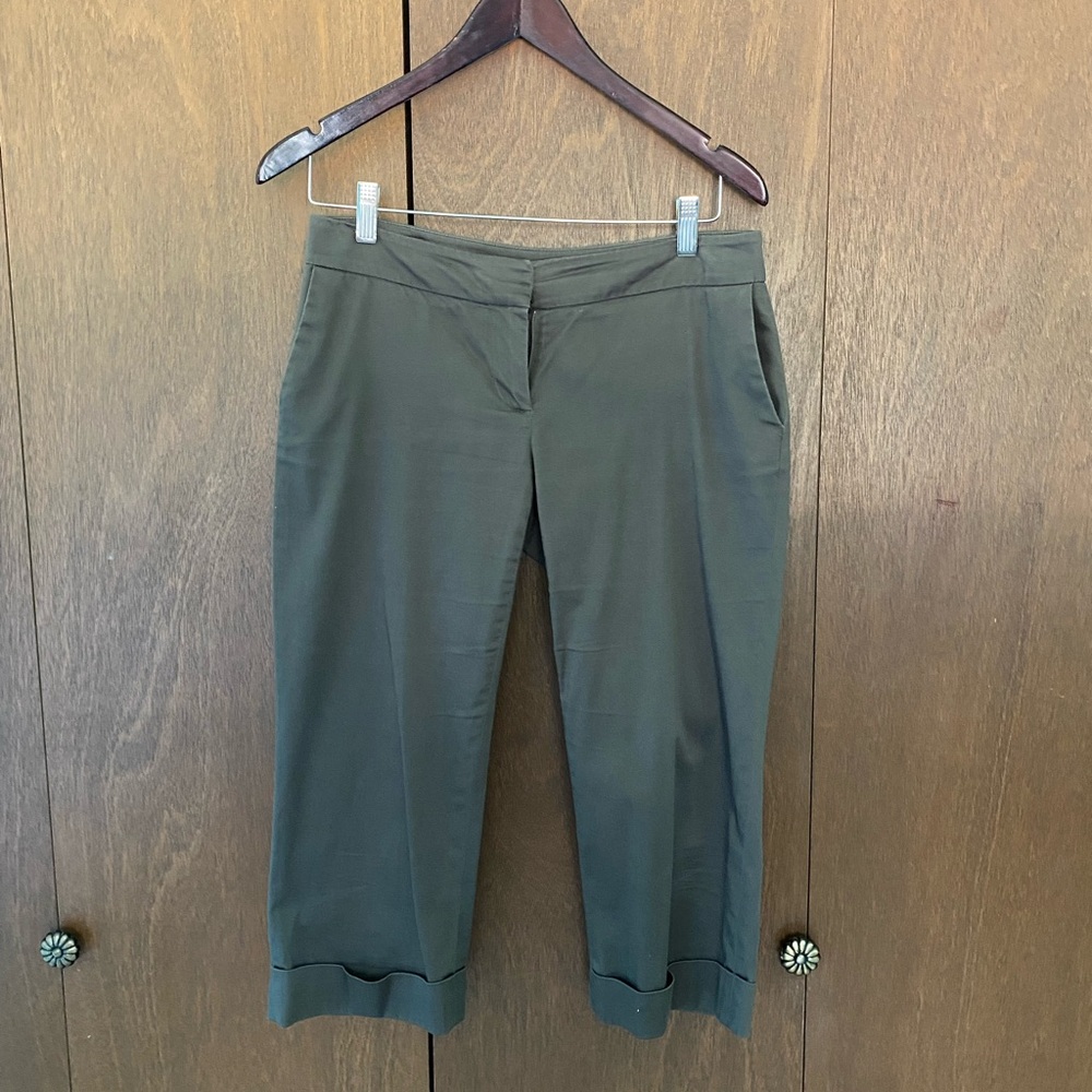 RW&CO. Cropped Straight Leg Green Women’s Size 2 Pants